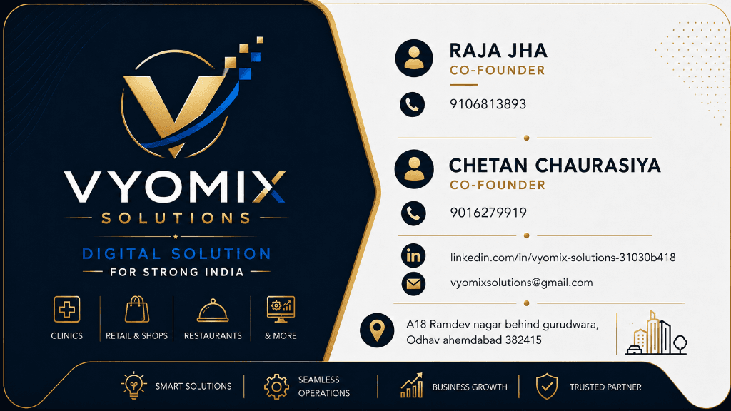 Vyomix Solutions Visiting Card